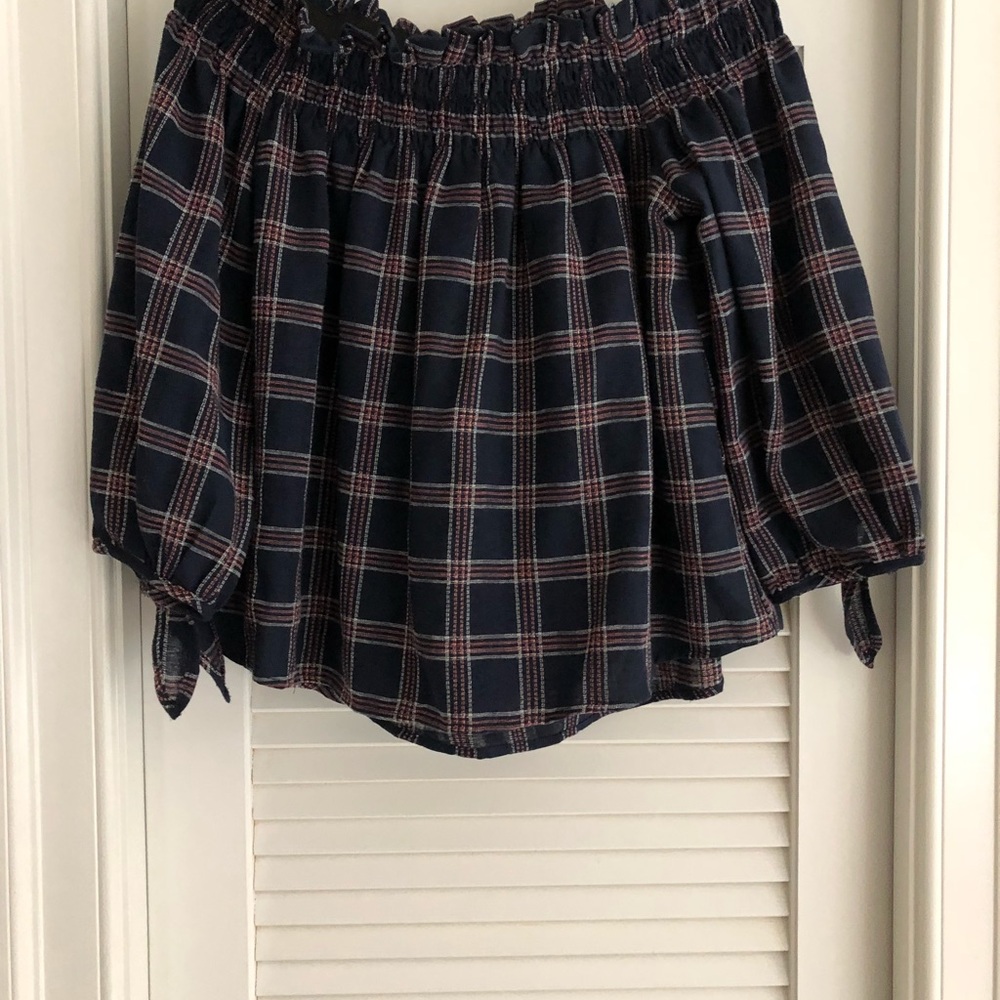 OTS plaid top